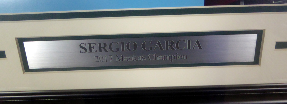 Sergio Garcia Autographed Framed 16X20 Photo Le #/100 UDA Holo #146665 Image a