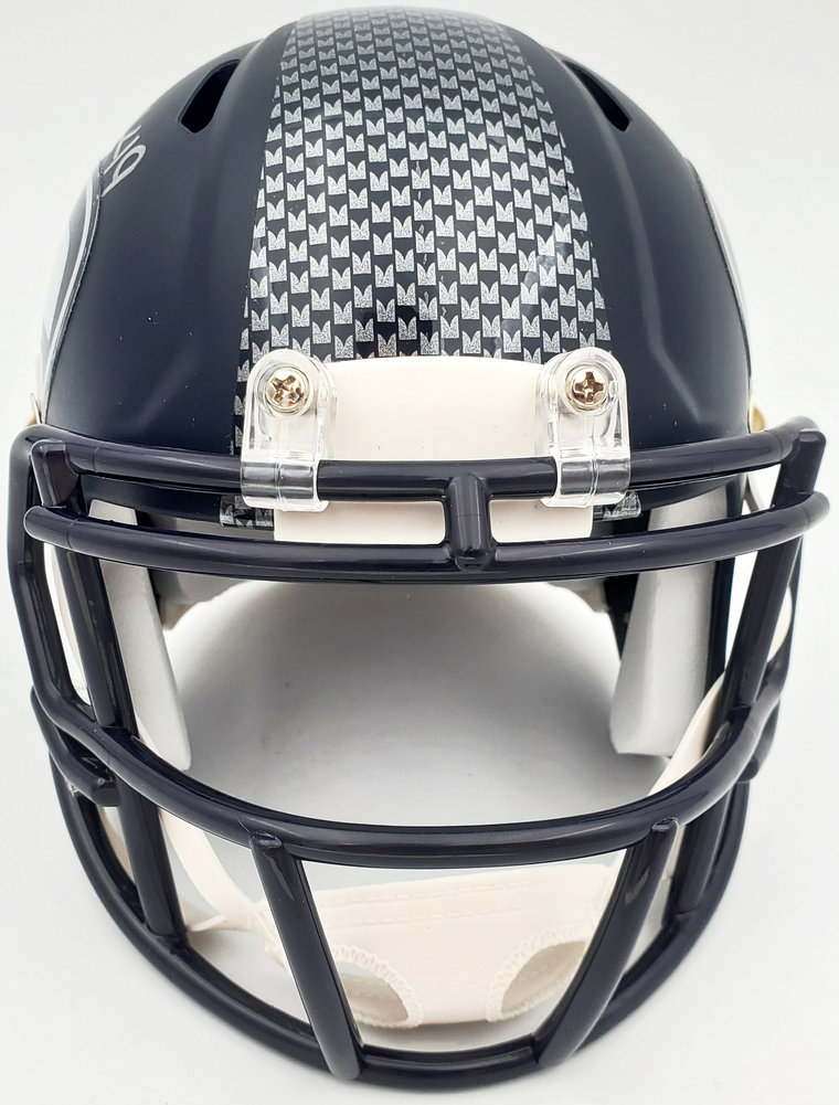 Shaquem Griffin Autographed Seattle Seahawks Mini Helmet In Silver Mcs Holo #134383 Image a