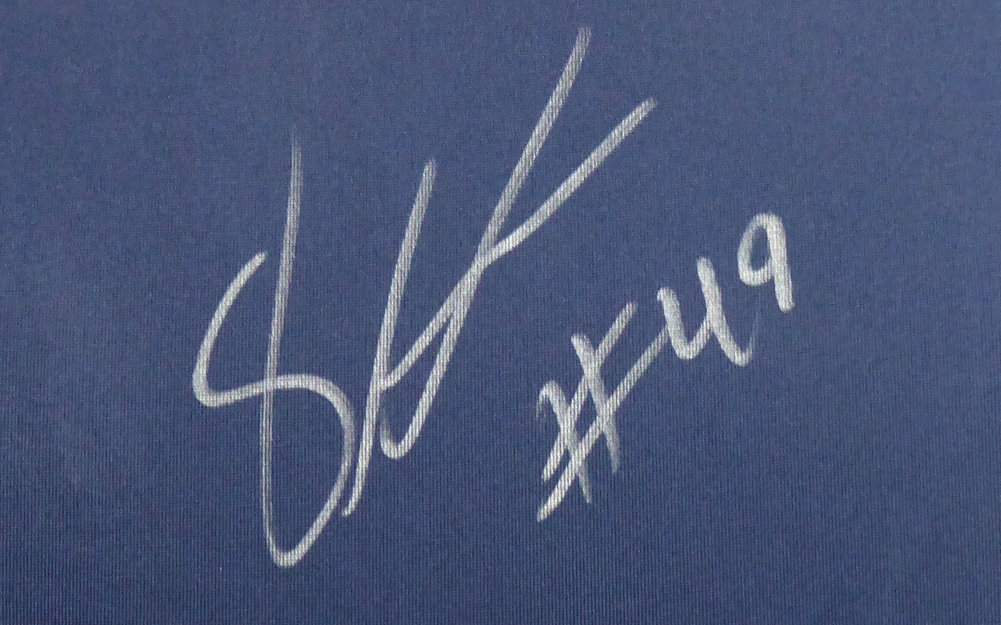 Seattle Seahawks Shaquem Griffin Autographed Framed Blue Nike Jersey Mcs Holo #75750 Image a
