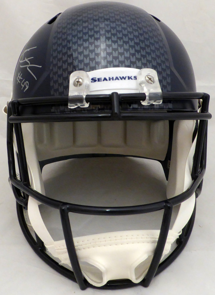 Shaquem Griffin Autographed Signed Seattle Seahawks Full Size Speed Replica Helmet In Silver Mcs