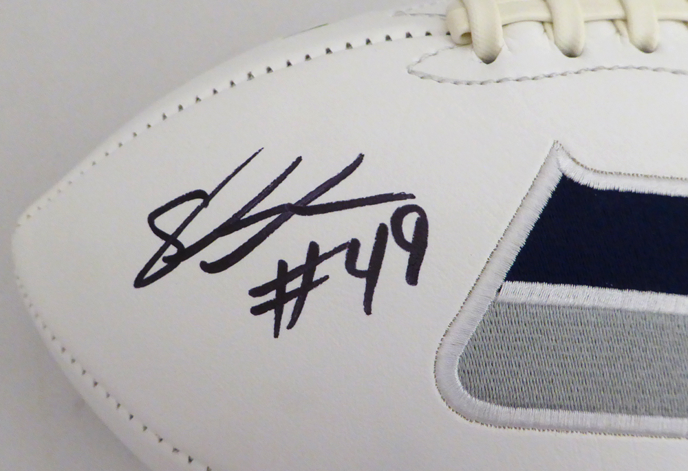 Shaquem Griffin Autographed Seattle Seahawks White Logo Football Mcs Holo #134392 Image a