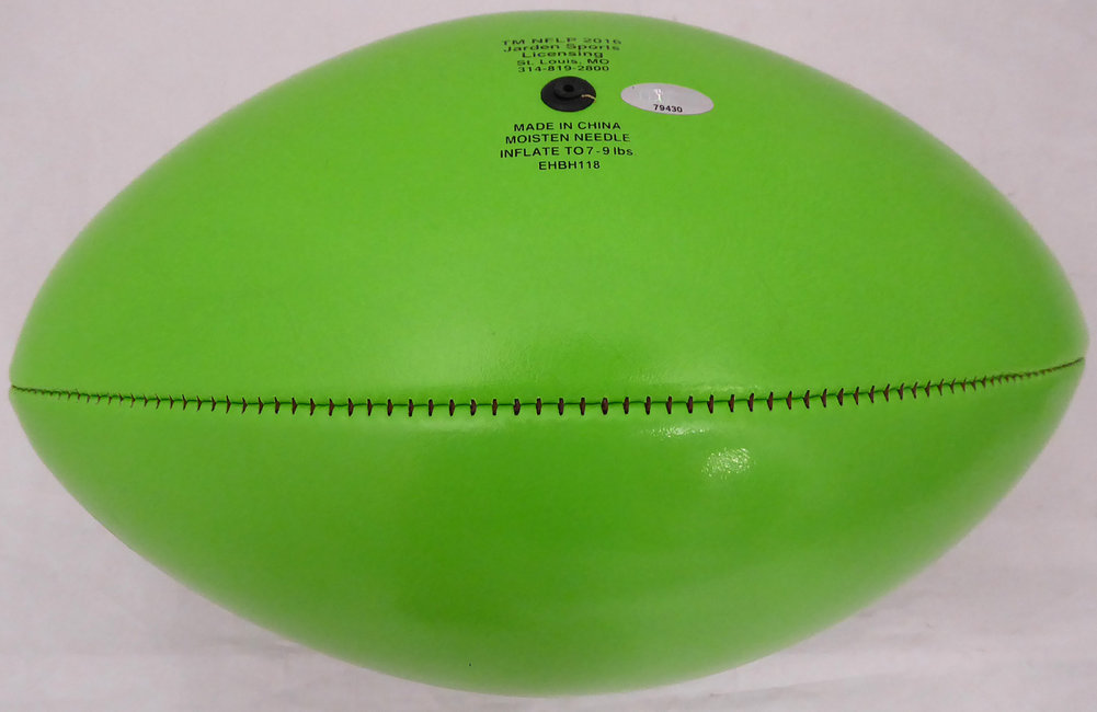 Shaquem & Shaquill Griffin Autographed Seattle Seahawks Green Logo Football Mcs Holo #178326 Image a