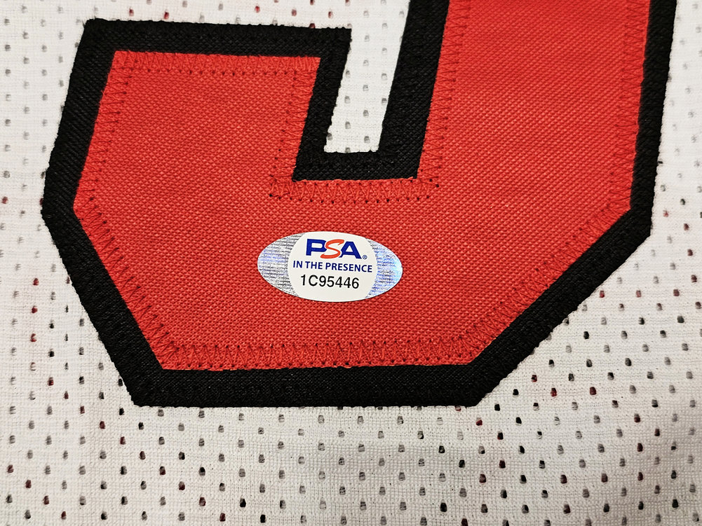 Miami Heat Shaquille Shaq O'neal Autographed White Jersey PSA/DNA Image a