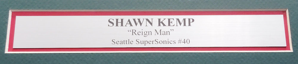 Seattle Supersonics Shawn Kemp Autographed Green Jersey MCS Holo