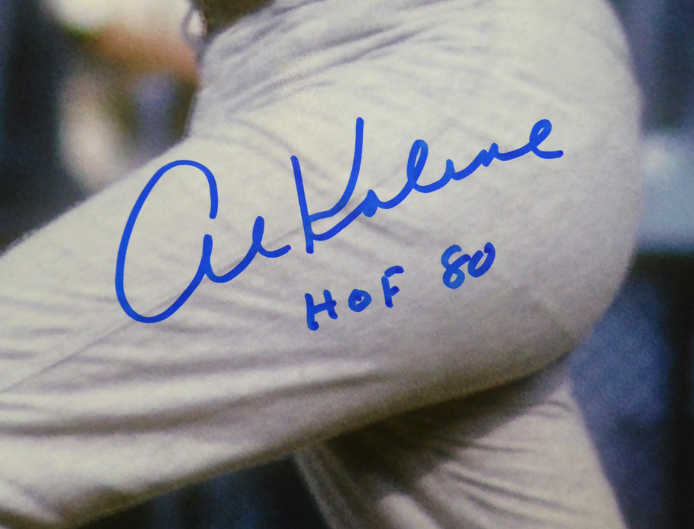 Al Kaline Autographed 16X20 Photo Detroit Tigers "HOF 80" PSA/DNA Image a