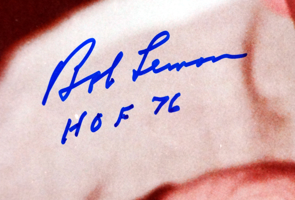 Bob Lemon Autographed 11X14 Photo Cleveland Indians "HOF 76" PSA/DNA Image a