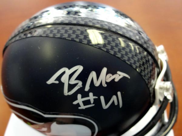 Byron Maxwell Autographed Signed Seattle Seahawks Mini Helmet Mcs Holo Image a