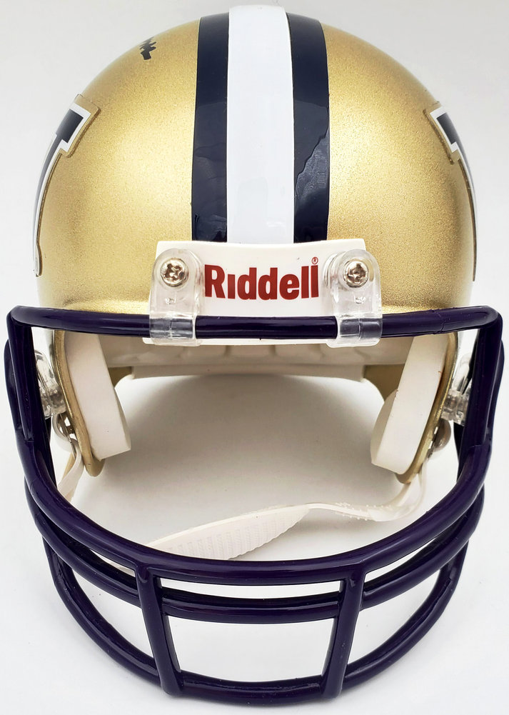 Don James Autographed Washington Huskies Mini Helmet Mcs Holo #1014 Image a