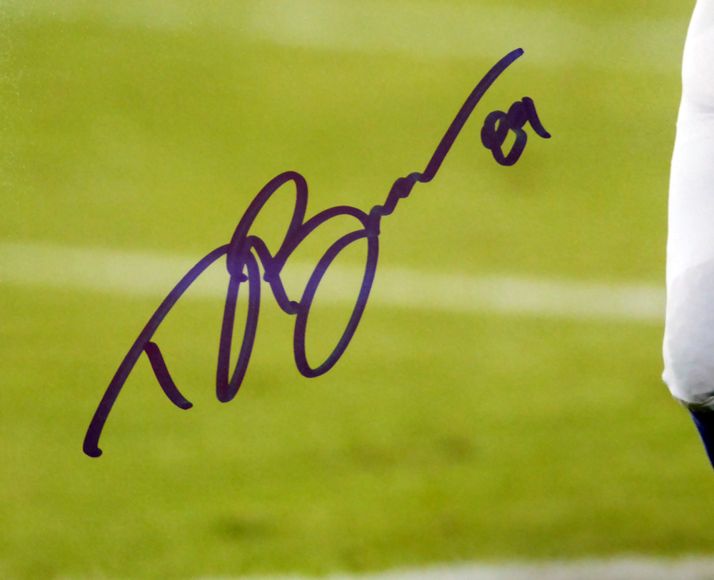 Doug Baldwin Autographed 16X20 Photo Seattle Seahawks In Blue Mcs Holo #104874 Image a