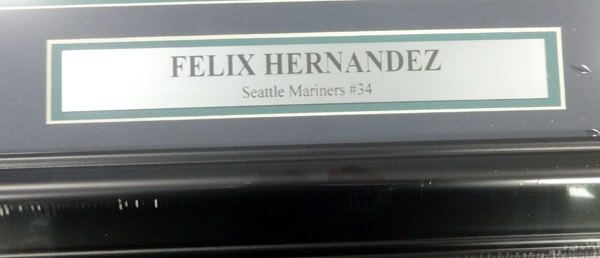 Felix Hernandez Autographed Framed 16X20 Photo Seattle Mariners "King Felix" PSA/DNA Image a