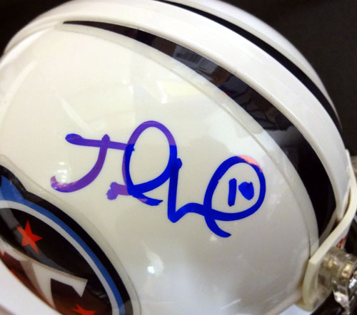 Jake Locker Autographed Signed Tennessee Titans Mini Helmet PSA/DNA Image a