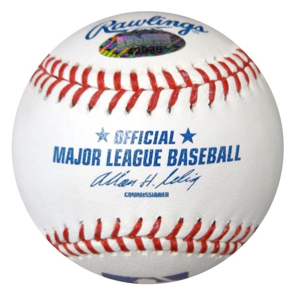 James Jones Autographed Official MLB Baseball Texas Rangers Mcs Holo #78922 Image a