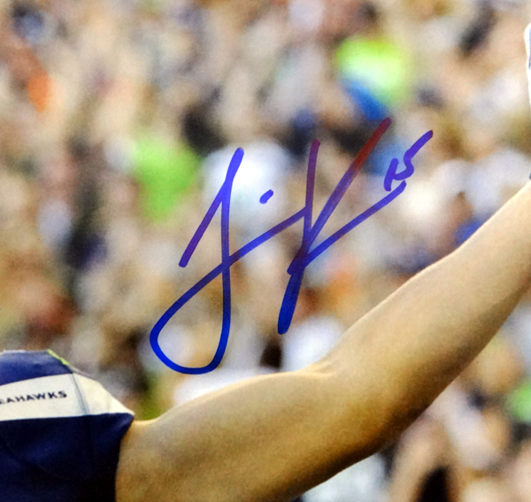 Jermaine Kearse Autographed 16X20 Photo Seattle Seahawks Mcs Holo #71572 Image a