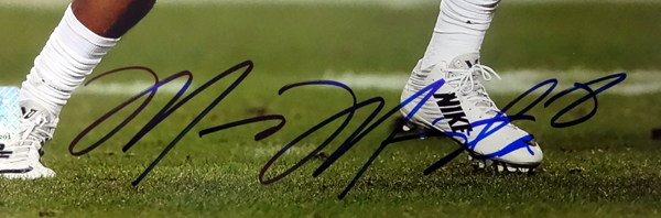 Marcus Mariota Autographed 16X20 Photo Oregon Ducks Mm Holo #89225 Image a