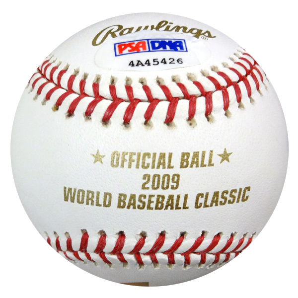 Munenori Kawasaki Autographed Official 2009 Wbc Baseball Japan "#61" PSA/DNA Image a