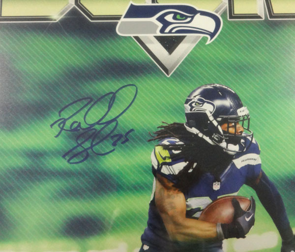 Richard Sherman Autographed Framed 16X20 Photo Seattle Seahawks Rs Holo #90705 Image a