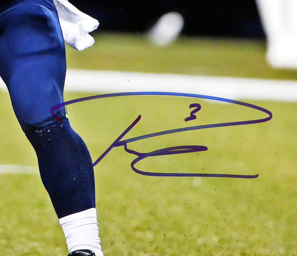 Russell Wilson Autographed 16X20 Photo Seattle Seahawks Rw Holo #95139 Image a