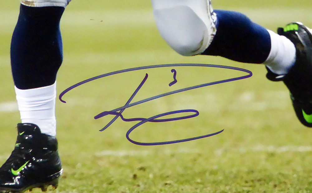 Russell Wilson Autographed Signed 16X20 Photo Seattle Seahawks Rw Holo #95143 Image a