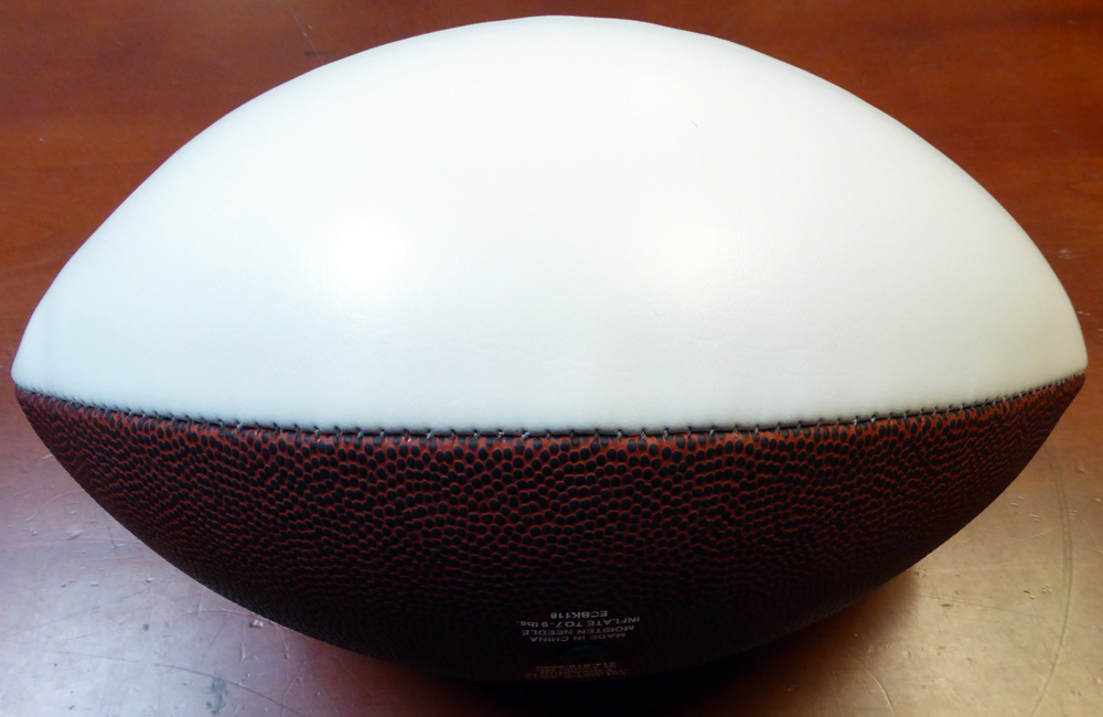 Russell Wilson Autographed White Logo Football Seattle Seahawks Rw Holo #105663 Image a
