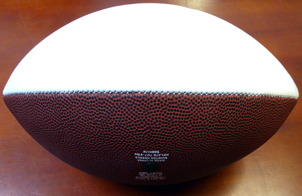 Thomas Rawls Autographed White Logo Football Seattle Seahawks Mcs Holo #105065 Image a
