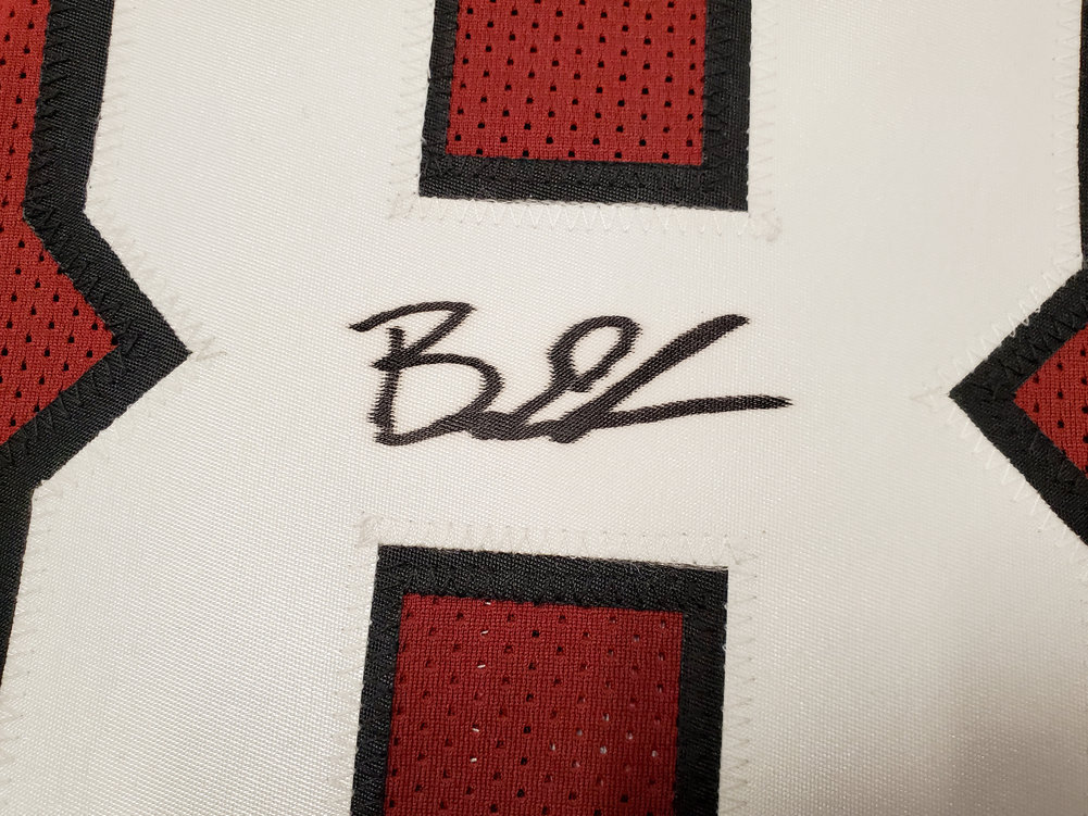South Carolina Gamecocks Bryan Edwards Autographed Red Jersey Beckett Beckett Image a