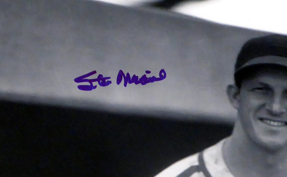 Stan Musial Autographed Framed 16X20 Photo St. Louis Cardinals PSA/DNA Image a