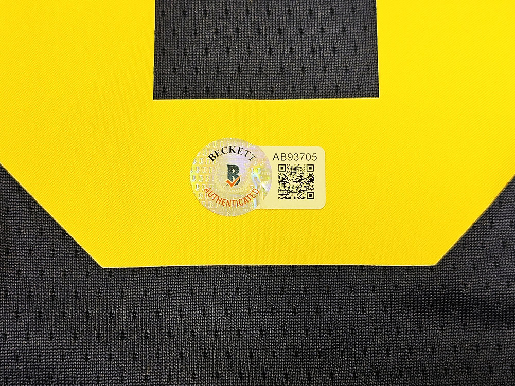 Golden State Warriors Stephen Curry Autographed Blue Jordan Statement Edition Jersey Size 48 Beckett Beckett Qr #216024 Image a