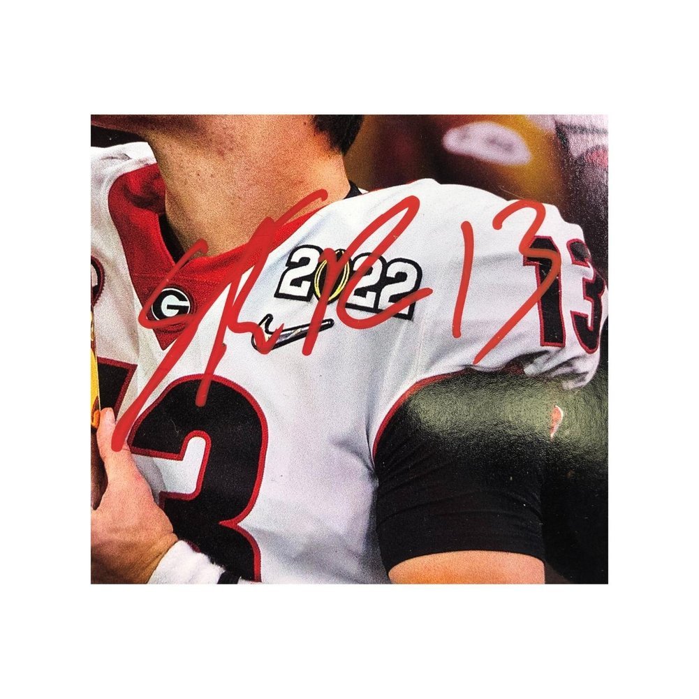 Stetson IV Autographed Bulldogs 2022 National