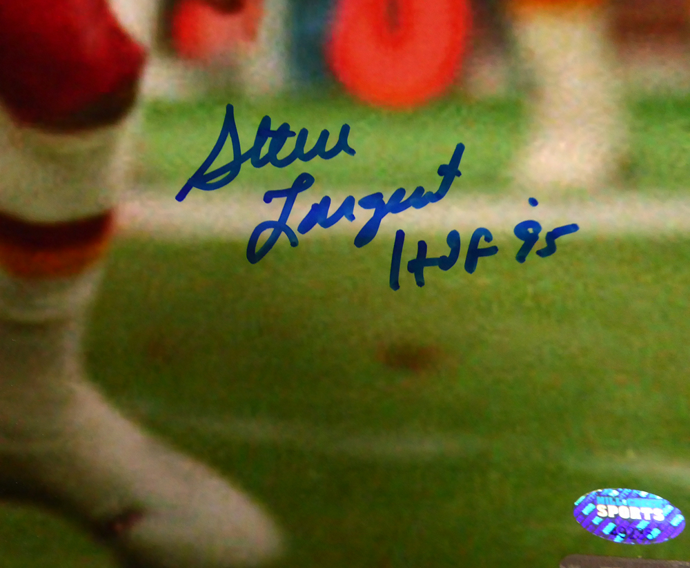 Steve Largent Autographed 16X20 Photo Seattle Seahawks "HOF 95" Mcs Holo #112513 Image a
