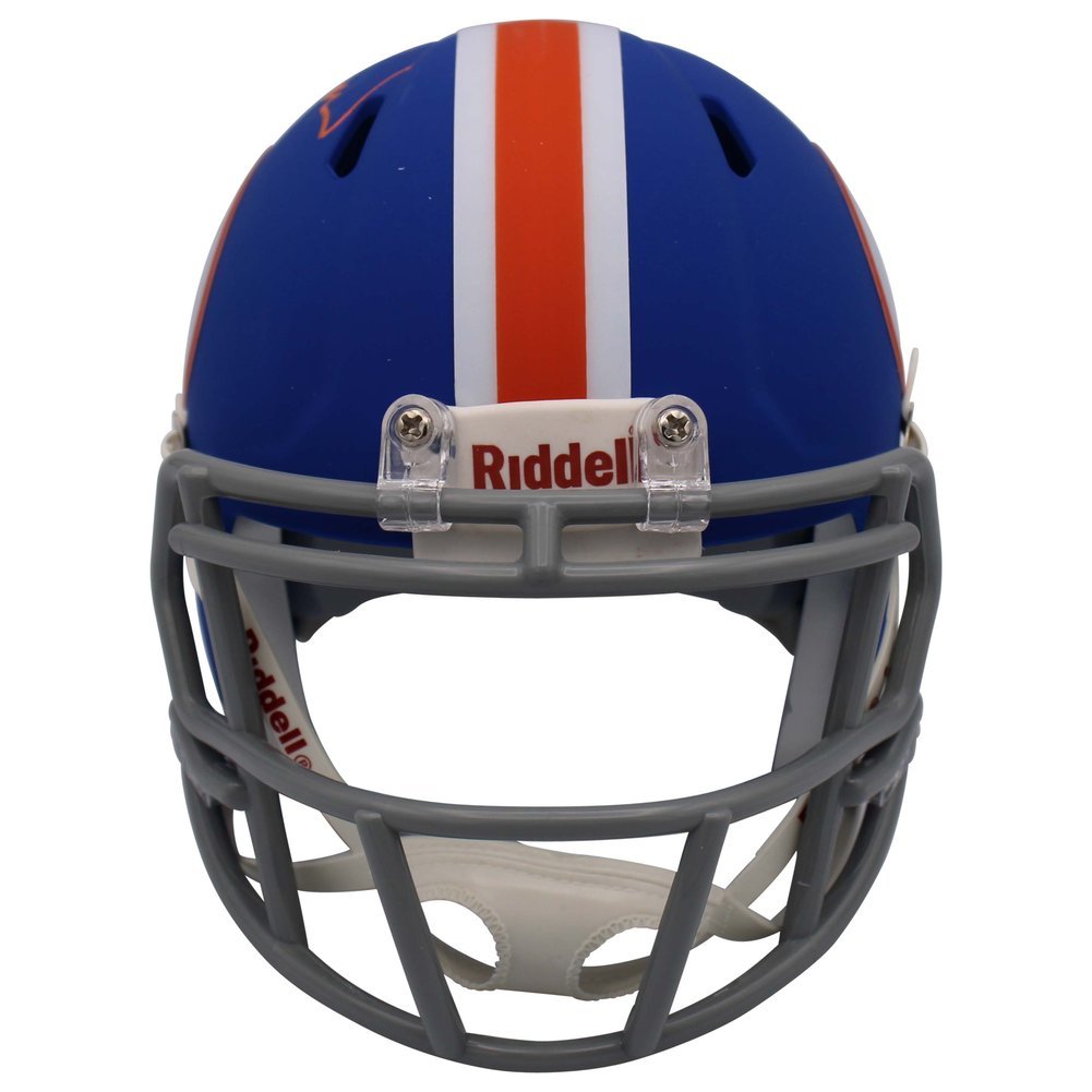 Steve Spurrier Autographed Signed Florida Gators Riddell Speed Blue T/B Logo Speed M/H - Beckett Image a