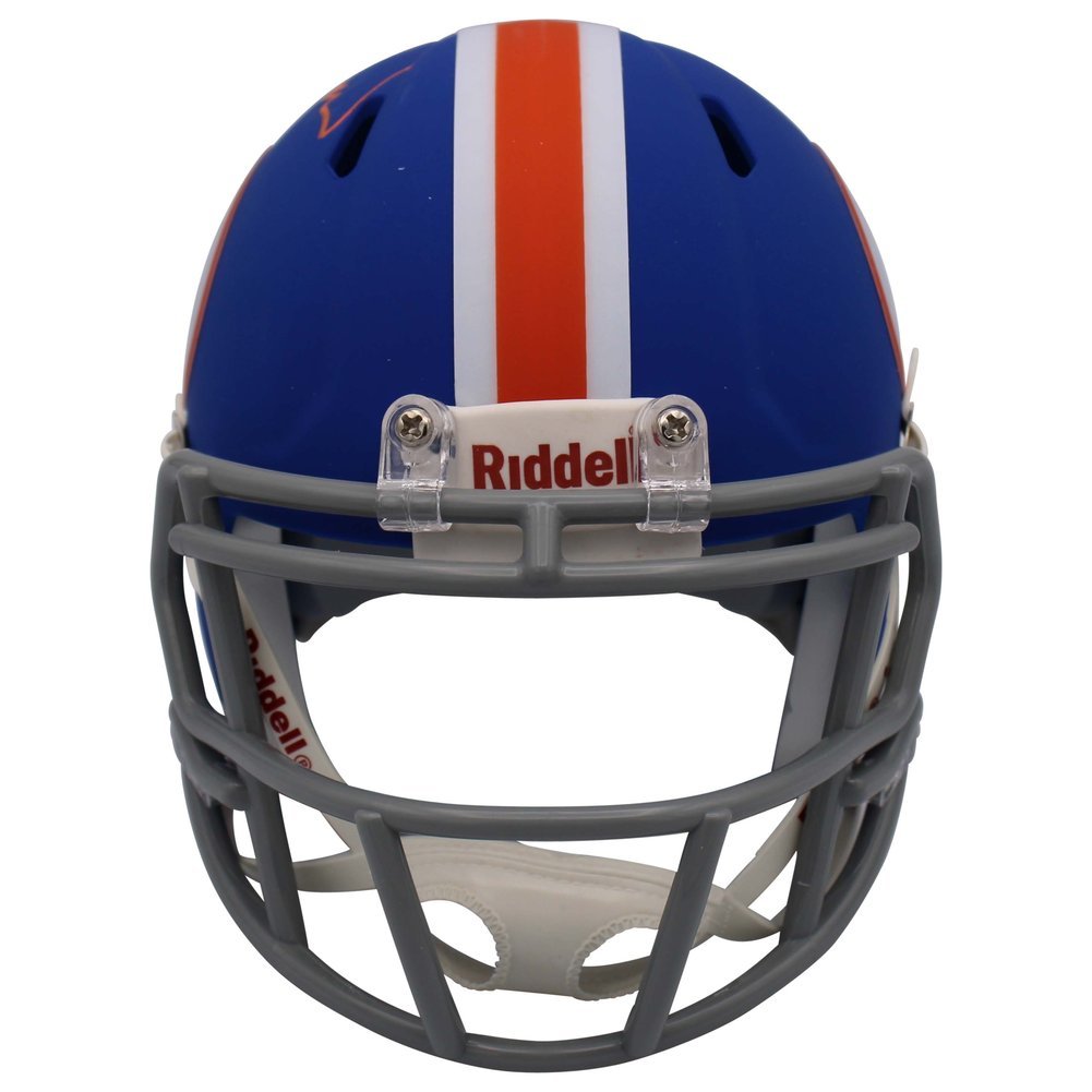Steve Spurrier Autographed Signed Florida Gators Riddell Speed Blue T/B Logo Speed M/H - Beckett Image a