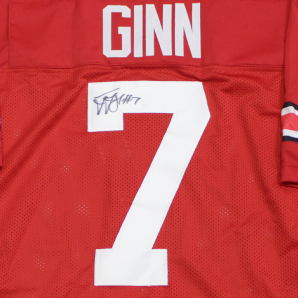 Ted Ginn Jr. Autographed Signed Ohio State Buckeyes #7 Custom Red Jersey - Certified Authentic Image a
