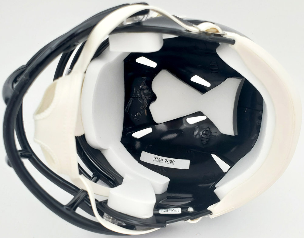 Terry Bradshaw Autographed Pittsburgh Steelers Black Speed Mini Helmet Beckett Beckett Image a