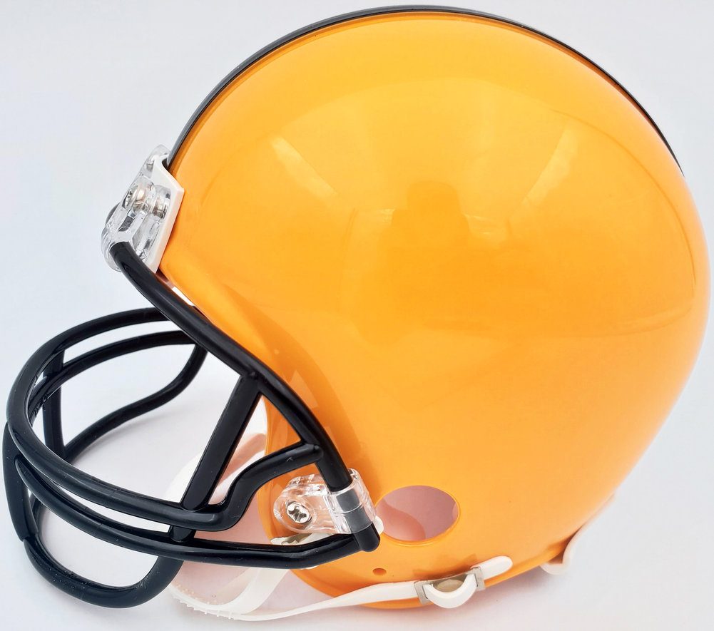 Terry Bradshaw Autographed Pittsburgh Steelers Yellow Mini Helmet Beckett Beckett Image a