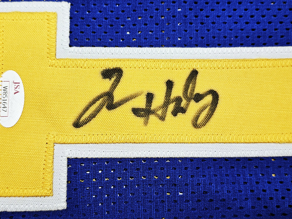 Golden State Warriors Tim Hardaway Autographed Blue Jersey JSA Image a
