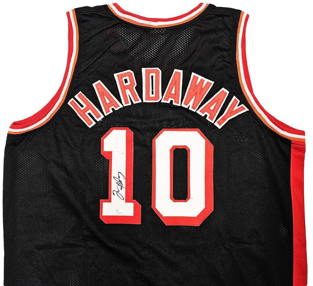 Miami Heat Tim Hardaway Autographed Black Jersey JSA Image a