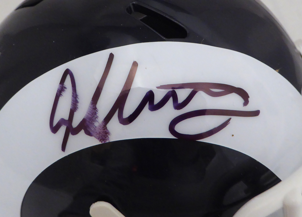 Todd Gurley Autographed Los Angeles Rams Mini Helmet Beckett Beckett Image a