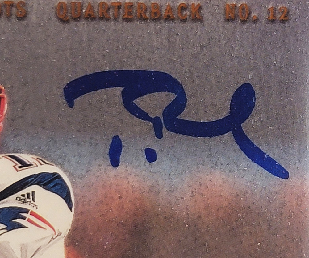 Tom Brady Autographed Signed 2000 Fleer Metal Rookie Card #267 New England Patriots Bgs 9.5 Auto Grade Gem Mint 10 Beckett Beckett Image a