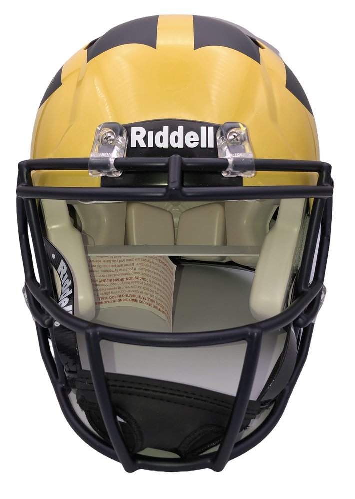 Tom brady signed clearance michigan helmet