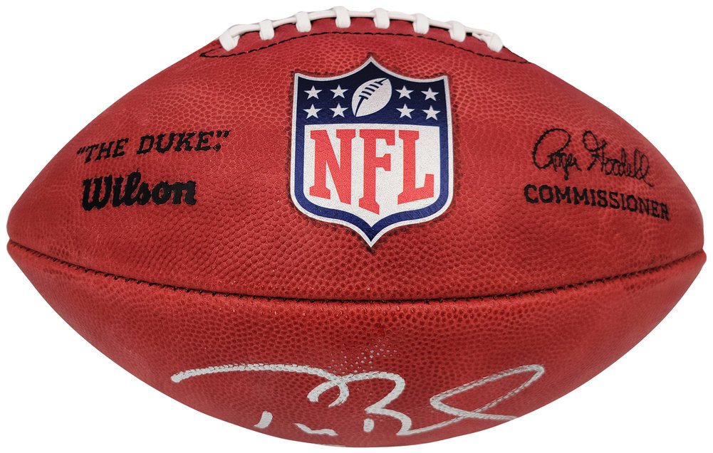 Tom Brady Autographed Signed Official NFL Leather Football Tampa Bay Buccaneers 5X Sb MVP Fanatics Holo #202366 Image a