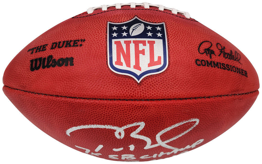 Tom Brady Autographed Signed Official NFL Leather Football Tampa Bay Buccaneers 7X Sb Champ & 5X Sb MVP Fanatics Holo #202367 Image a