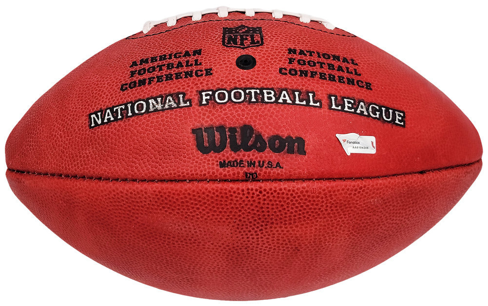 Tom Brady Autographed Official NFL Leather The Duke Football Fanatics Holo #Aa0104245 Image a