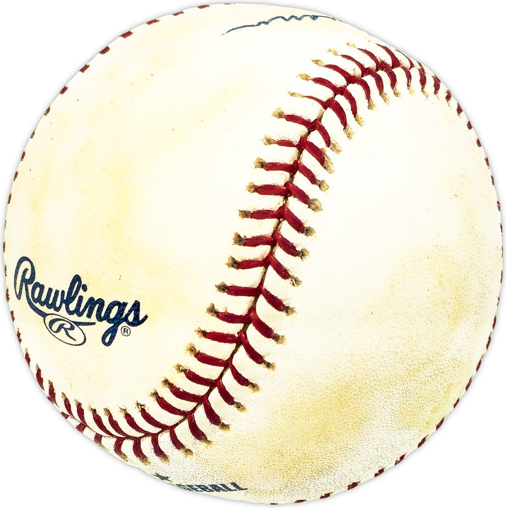 Tom Tellman Autographed Official MLB Baseball Milwaukee Brewers #229839 Image a