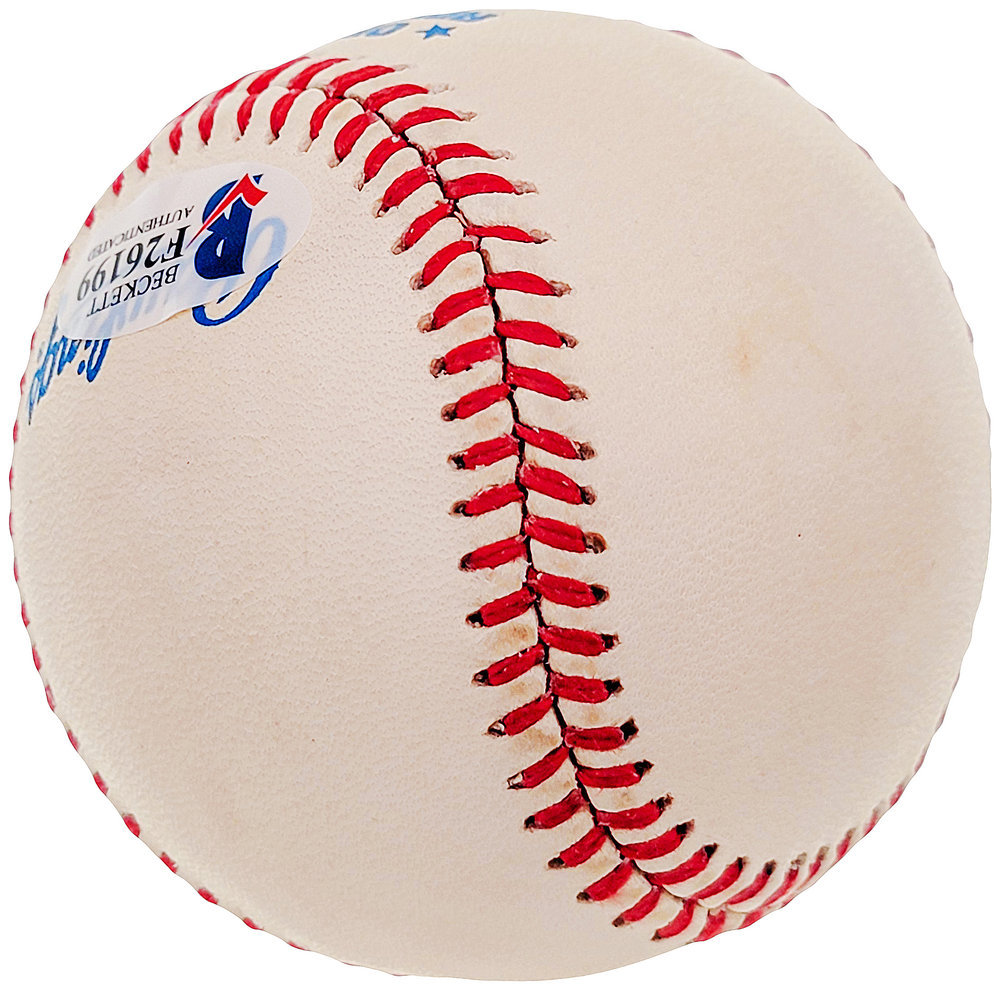 Tommy Byrne Autographed Official Al Baseball New York Yankees Beckett Beckett Image a