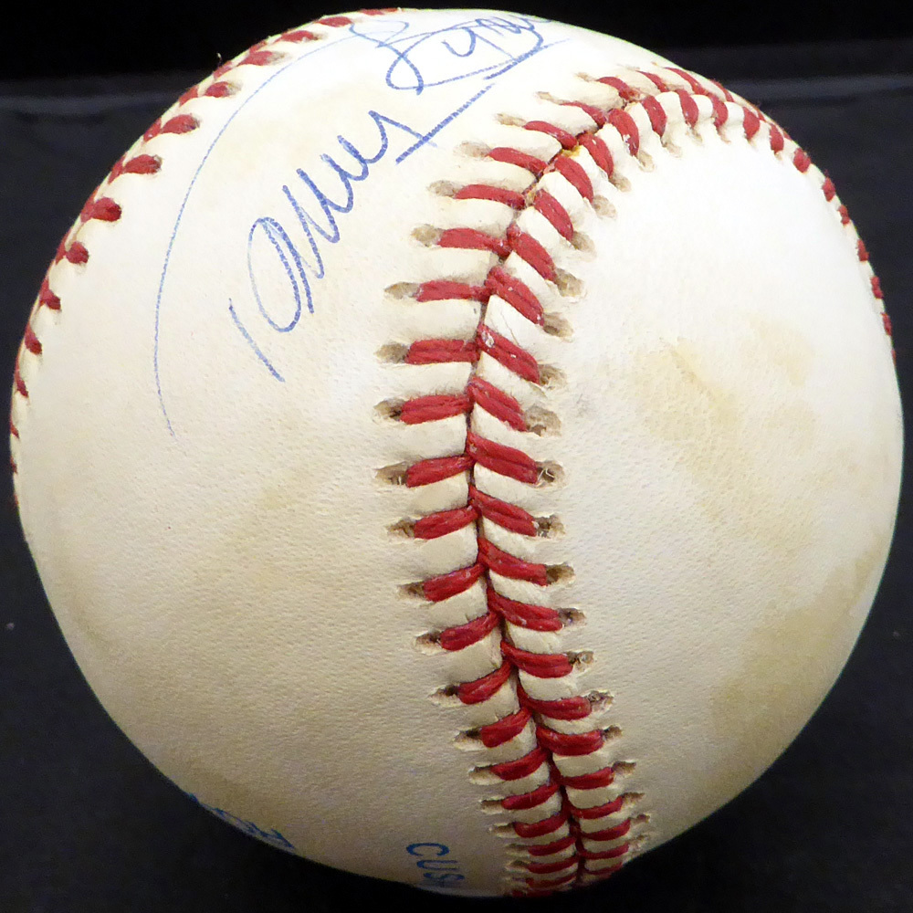 Tommy Byrne Autographed Official Al Baseball New York Yankees Beckett Beckett Image a