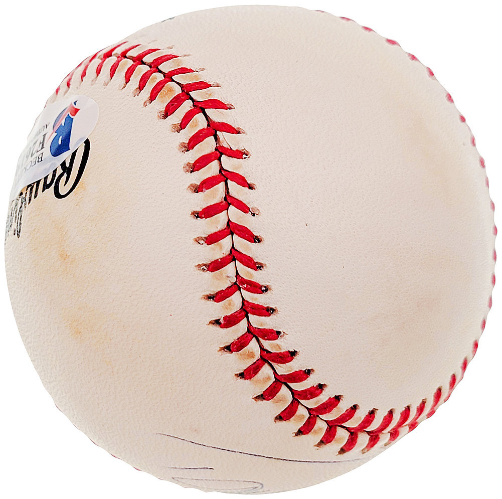 Tommy Byrne Autographed Official Nl Baseball New York Yankees Beckett Beckett Image a