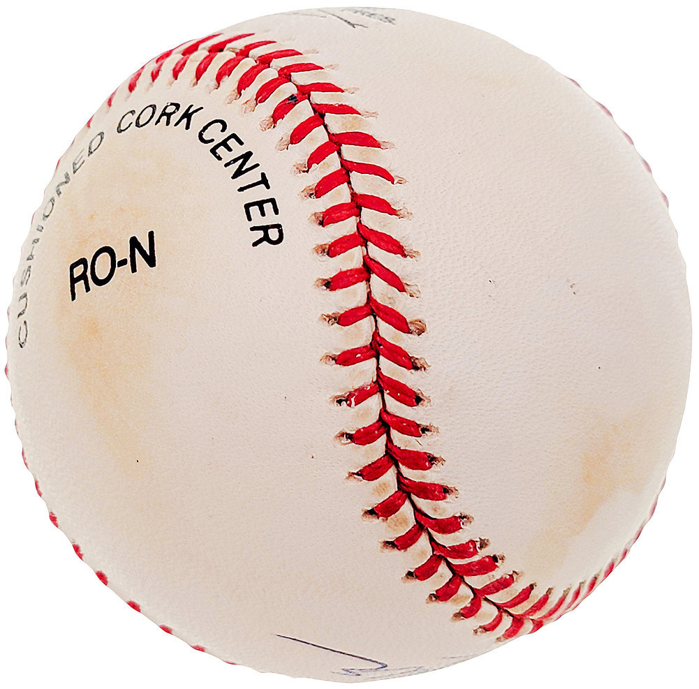 Tommy Byrne Autographed Official Nl Baseball New York Yankees Beckett Beckett Image a