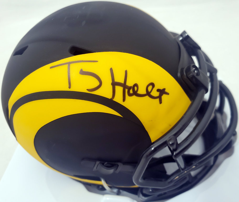 Torry Holt Autographed Signed St. Louis Rams Eclipse Black Speed Mini Helmet  Beckett Beckett Qr