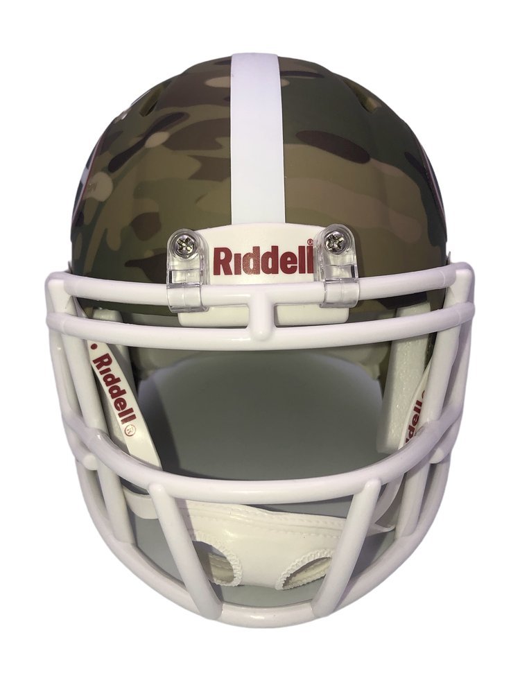 Travon Walker Signed Georgia Bulldogs Riddell Camo Speed Mini Helmet - Beckett Image a