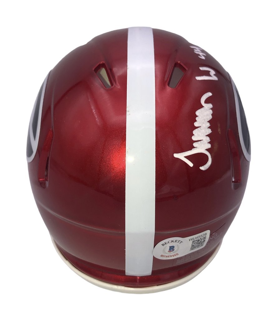 Travon Walker Signed Georgia Bulldogs Riddell FLASH Speed Mini Helmet - Beckett Image a